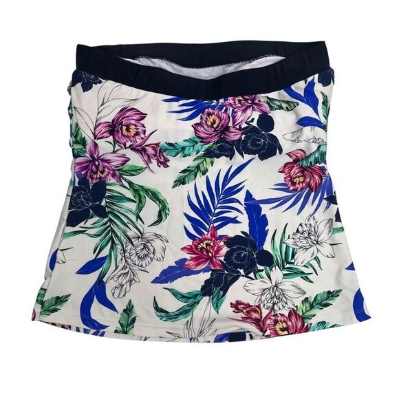 Hapari Womens SPF 50+ Floral Bandeau Tankini Top Swimwear Multicolor Large - Picture 9 of 14